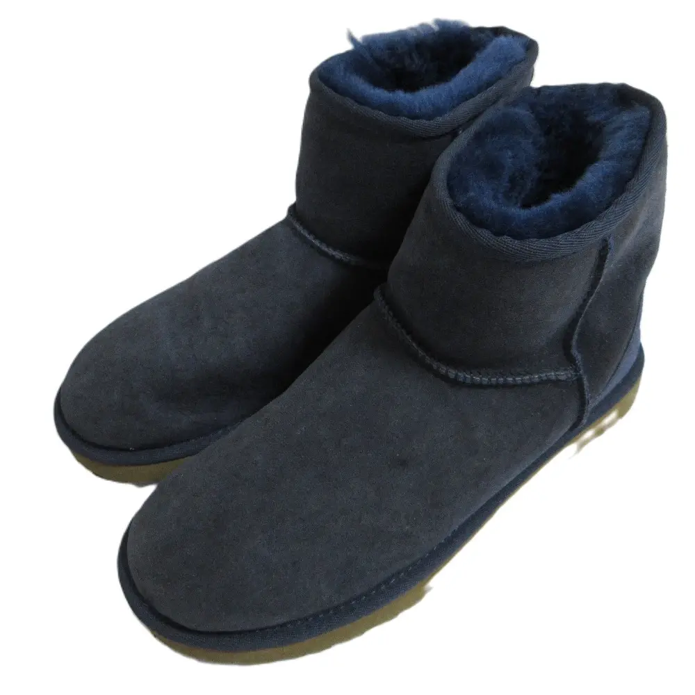 UGG アグ クラシックミニ ムートンブーツ ショートブーツ 5854 7 24cm ネイビー