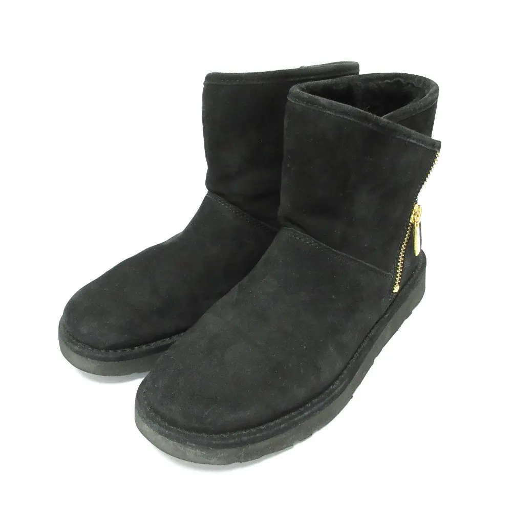 UGG アグ KIP キップ スエード ショート丈 ムートンブーツ 1019631 23.0cm ブラック