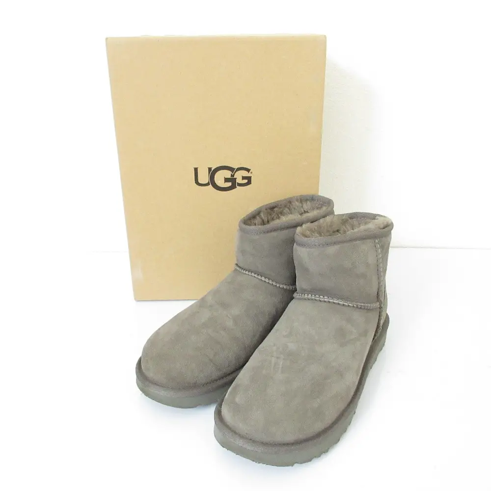 UGG アグ Classic Mini 2 クラシックミニ2 ショート丈 ムートンブーツ 1016222 25.0cm グレー