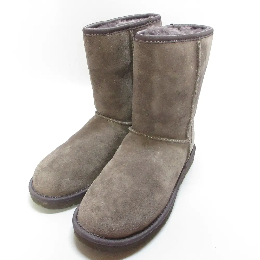 UGG アグ CLASSIC SHORT CRYSTAL BOW クラシック ショート クリスタル ボウ ムートンブーツ 1006698 23cm ラベンダーグレーの買取実績【2025年2月買取】