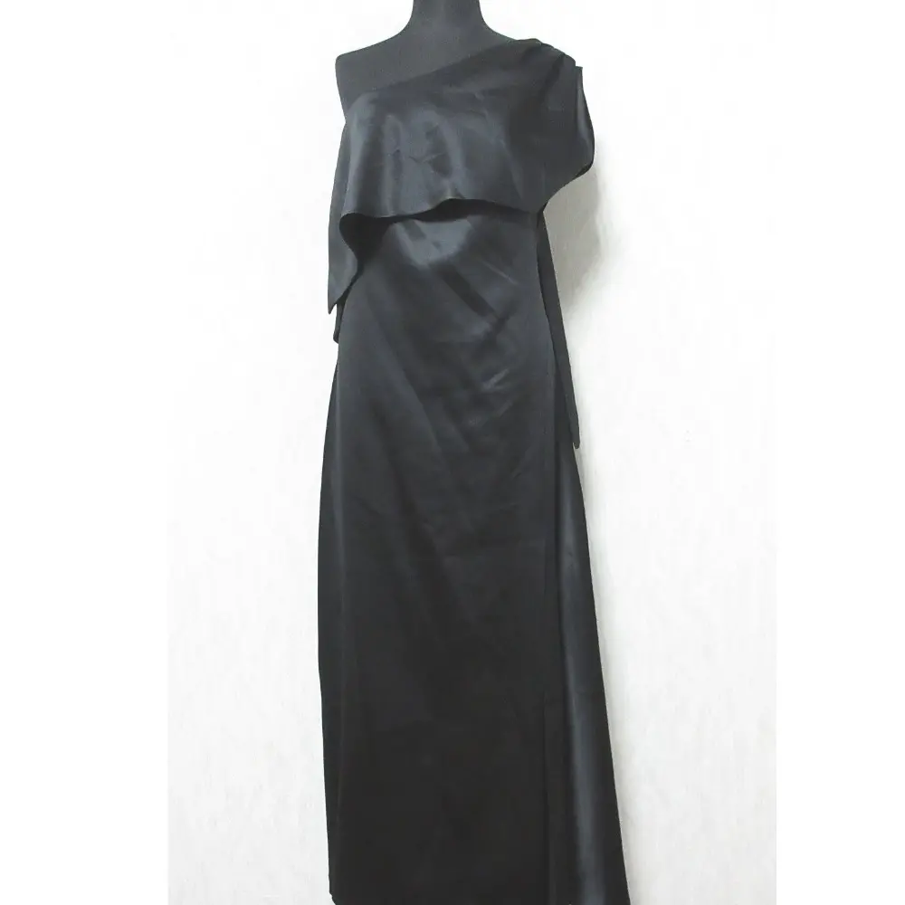 UN3D アンスリード ワンショルダーマキシ ドレス ワンピース 521920301001-01 38 ブラック