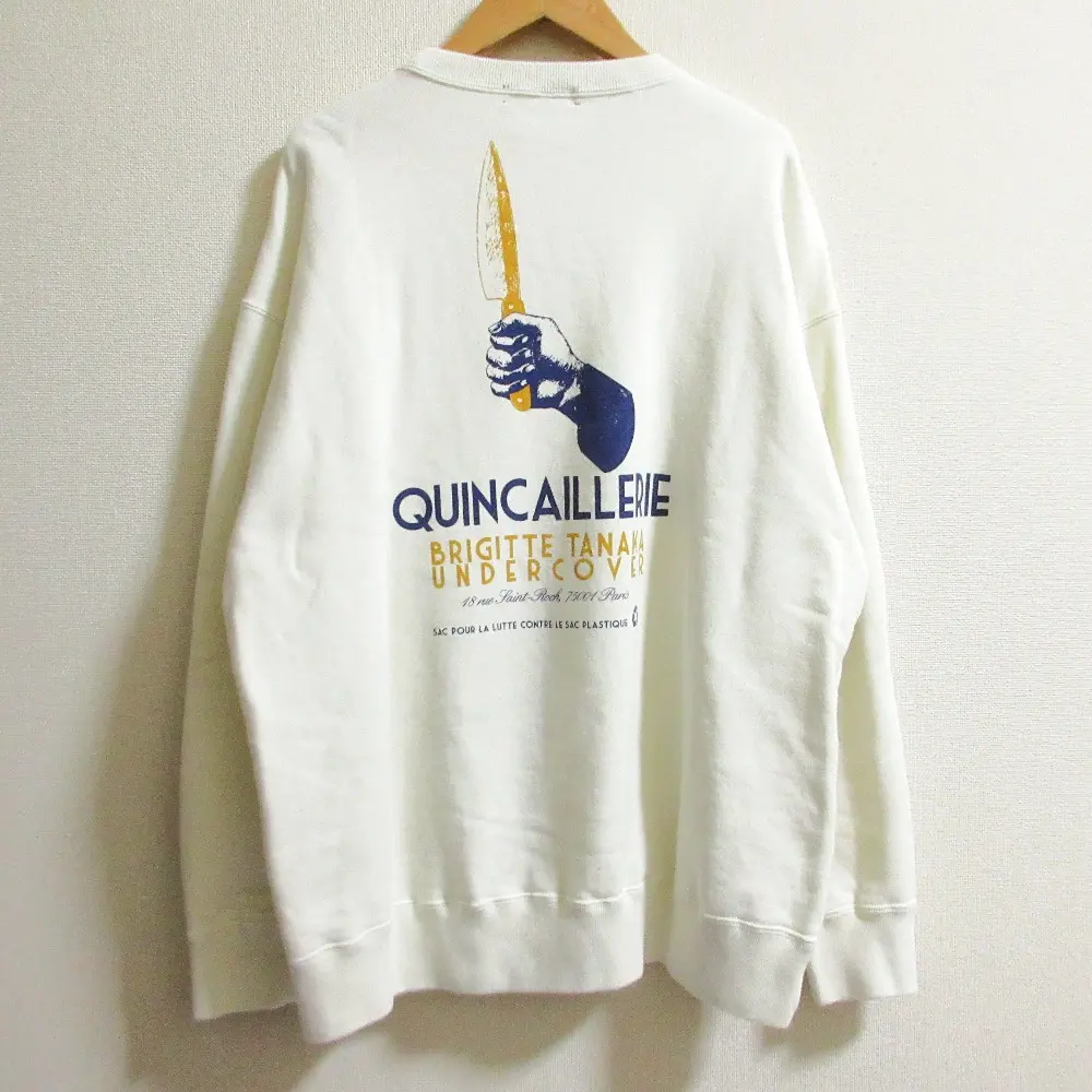 24AW UNDERCOVER アンダーカバー Women’s COLLECTIONBRIGITTE TANAKA コットンスウェットプルオーバー UC2D1894-3 ホワイト