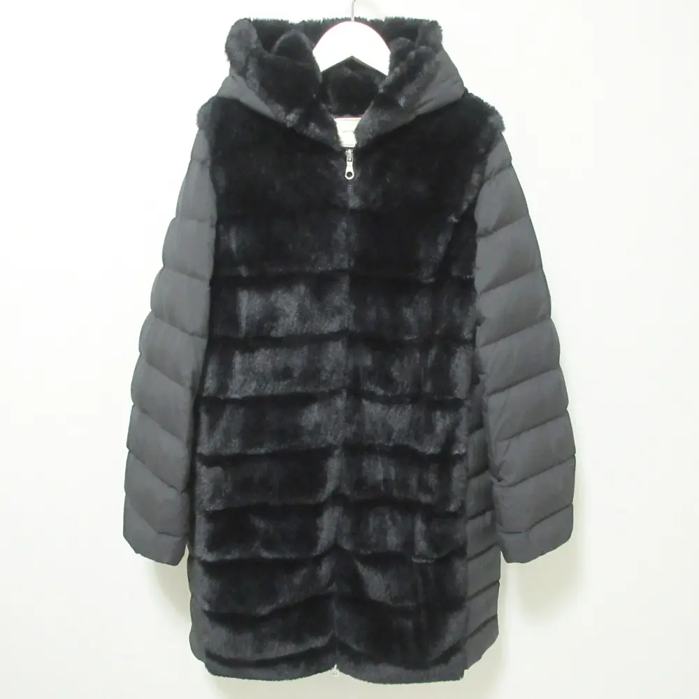 UNITED ARROWS ユナイテッドアローズ UBCB フェイクファーコンビ フーデッド ダウンコート 40 ブラックの買取実績【2024年8月買取】