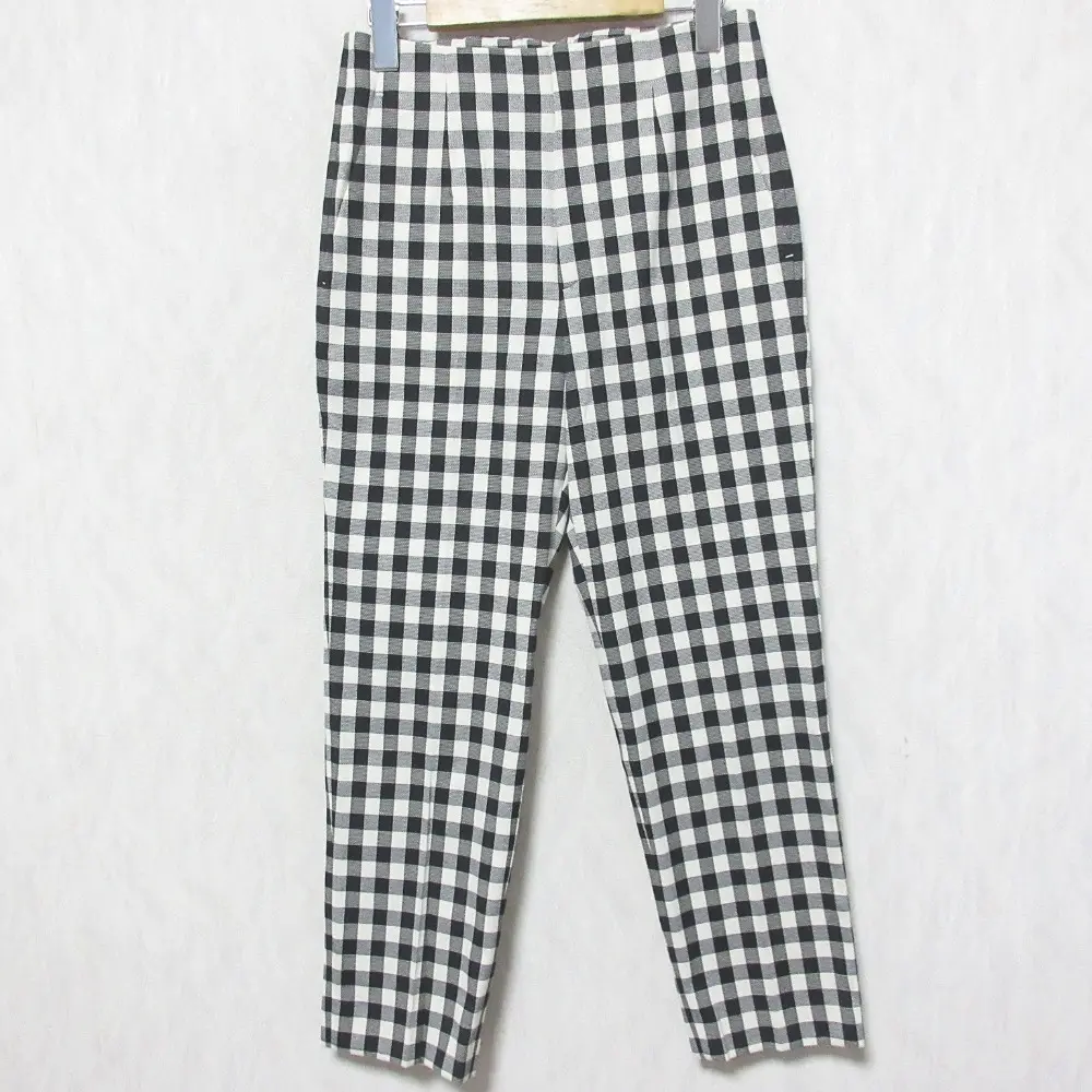 23SS UNITED ARROWS ユナイテッドアローズ ギンガムチェック スリムパンツ 15142025230 40 ブラック系