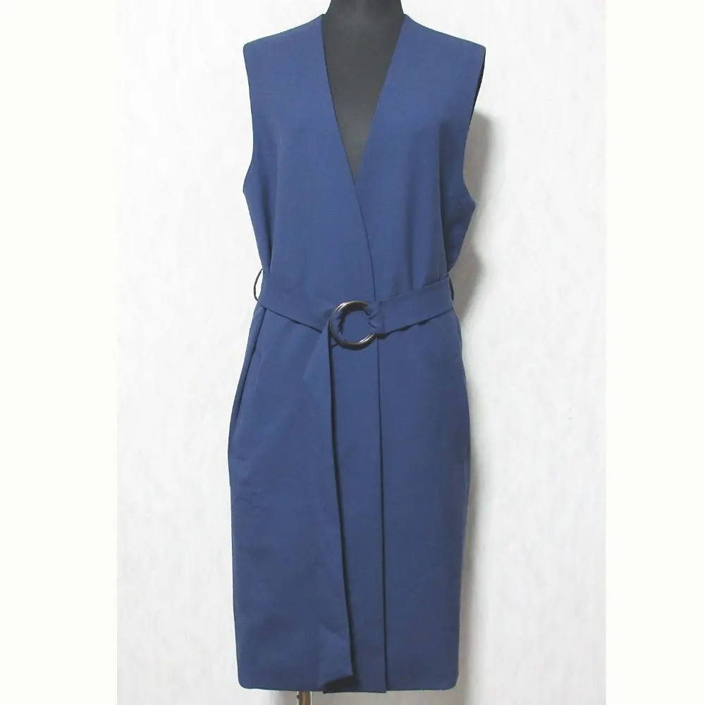 UNITED ARROWS ユナイテッドアローズ ノースリーブコート ロングジレ 1522-199-4152 ネイビー