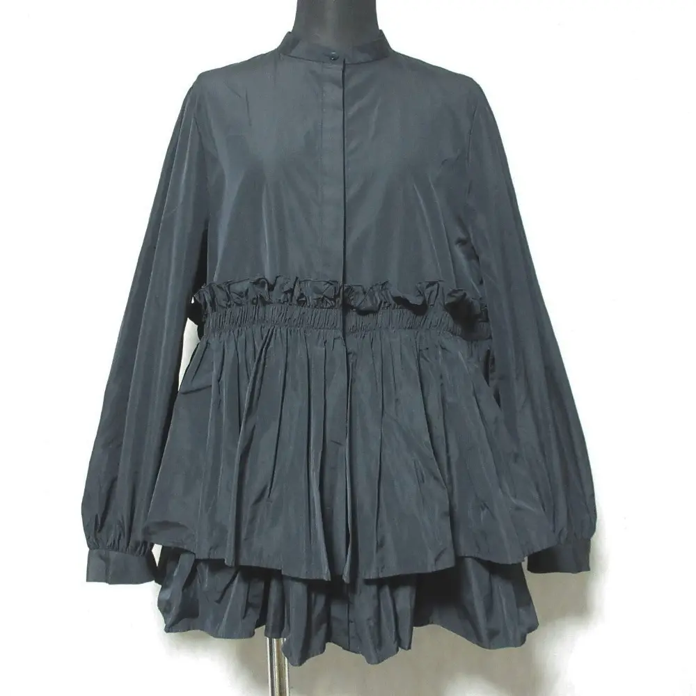 23SS UNITED ARROWS ユナイテッドアローズ ティアードフリルブラウス 1521-162-5140 ダークネイビー