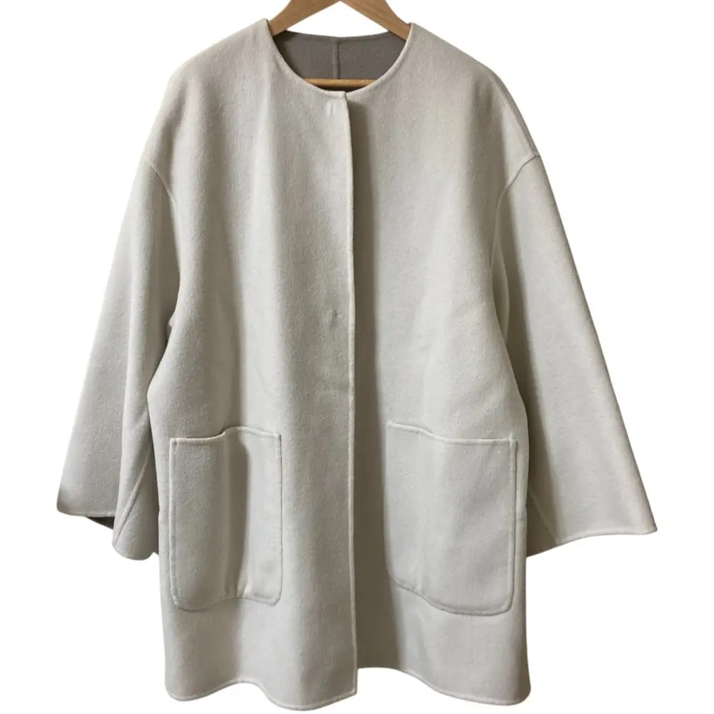 UNITED ARROWS ユナイテッドアローズ リネン パイピング ノーカラー