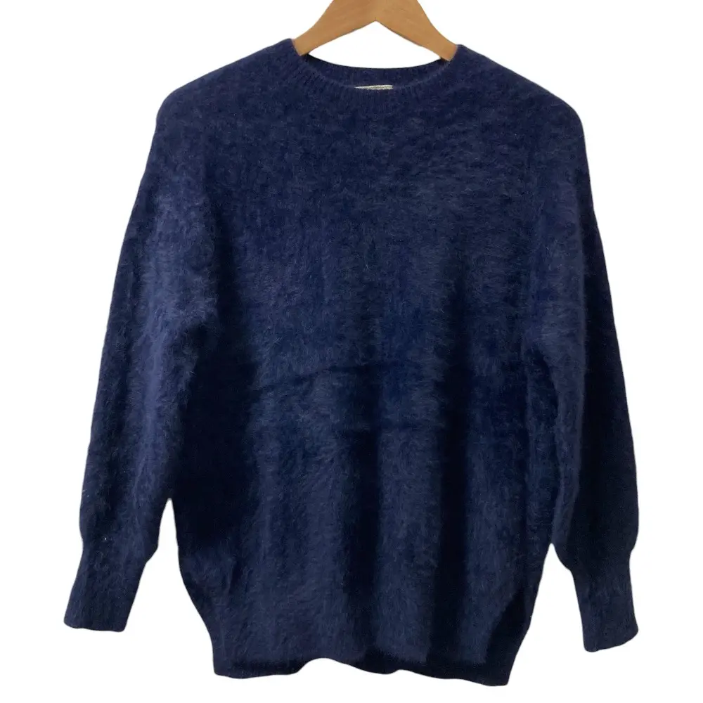 UNITED ARROWS ユナイテッドアローズ フォックスファー カシミヤブレンド セーター ネイビー