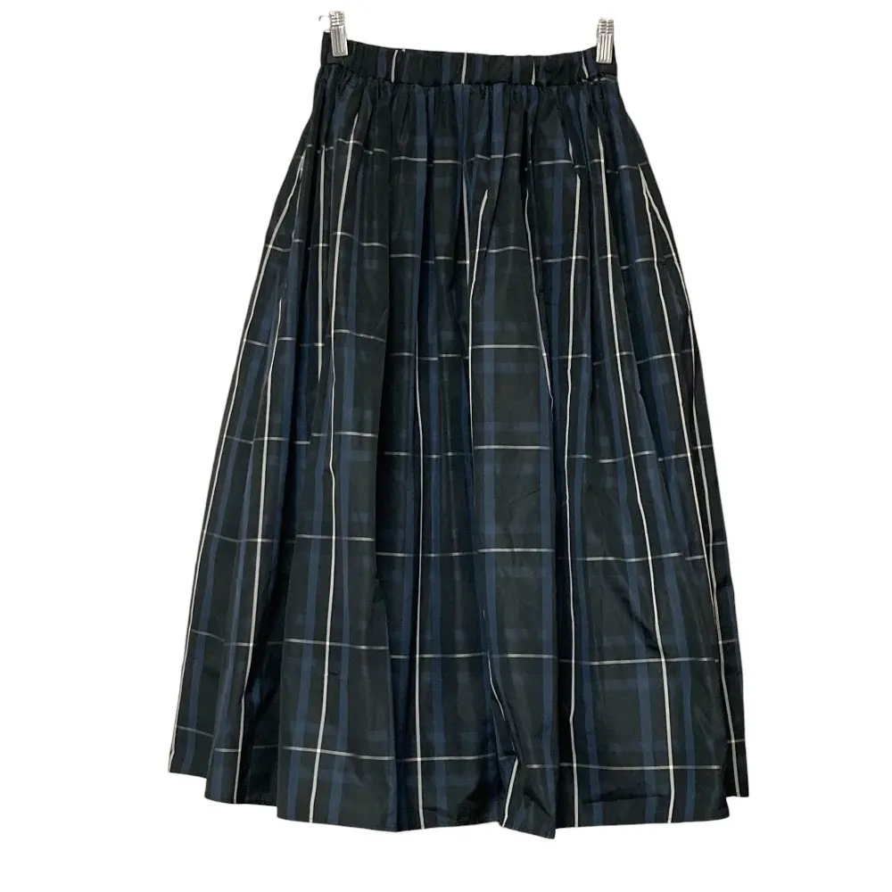 UNITED ARROWS ユナイテッドアローズ チェック タフタ フレア スカート サイズ36 ブラック系