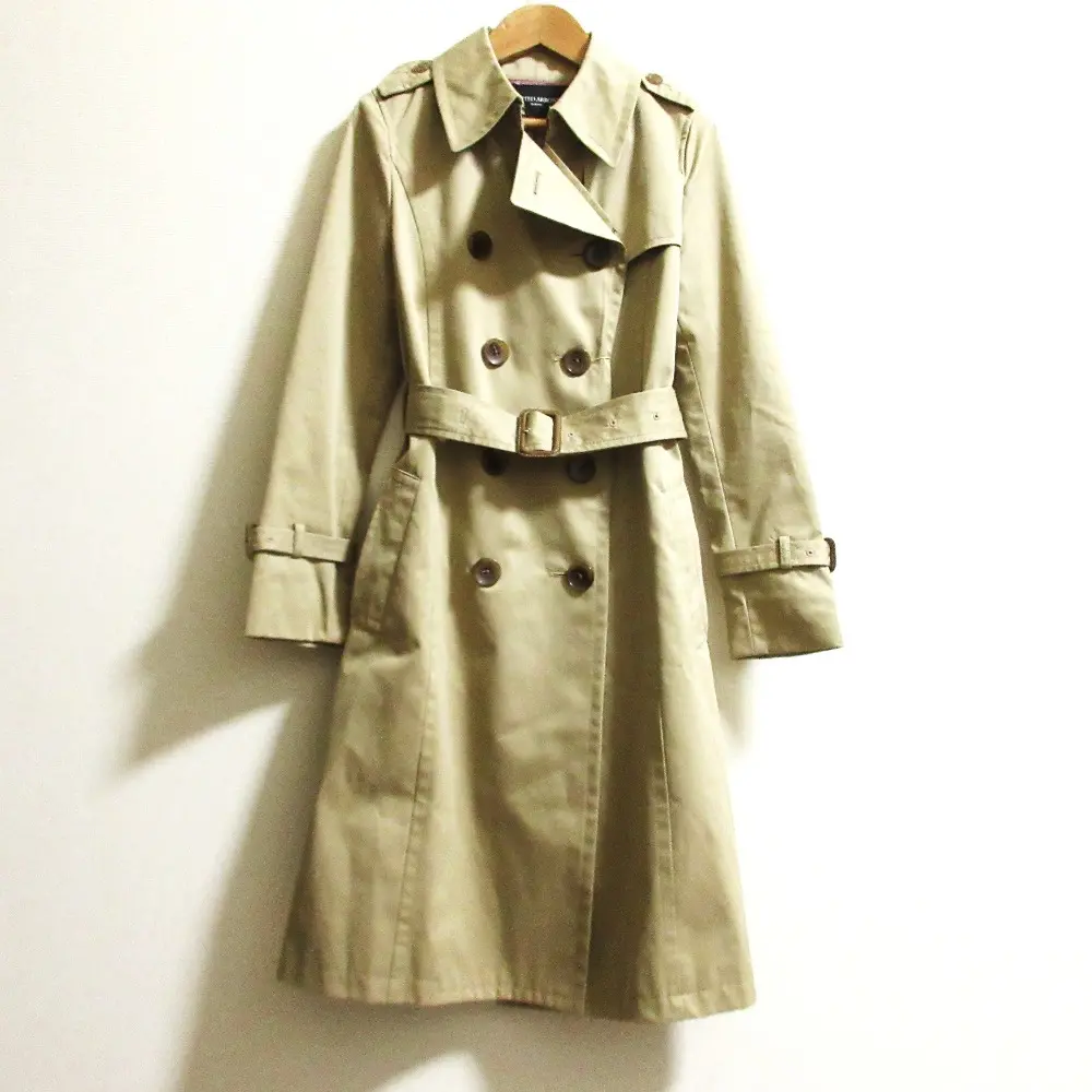 UNITED ARROWS ユナイテッドアローズ コットギャバ トレンチコート サイズ34 ベージュ