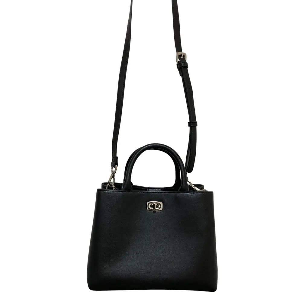 25AW UNITED ARROWS ユナイテッドアローズ クラスプ スクエア 2WAY  ショルダーバッグ ブラック