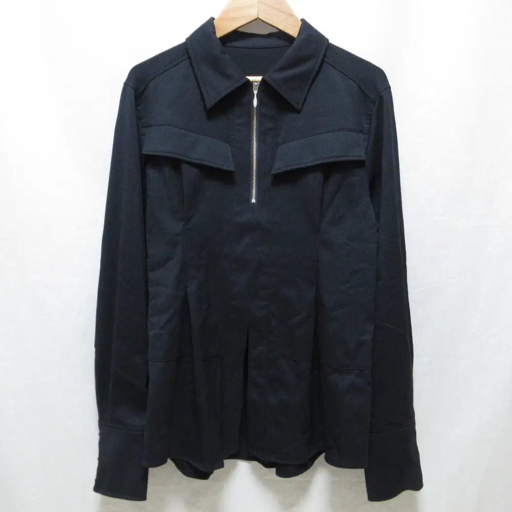 24SS UNITED TOKYO ユナイテッドトウキョウ 長袖 ストレッチ タックコネクトプルオーバーシャツ ブラウス FREE ダークネイビーの買取実績【2024年7月買取】