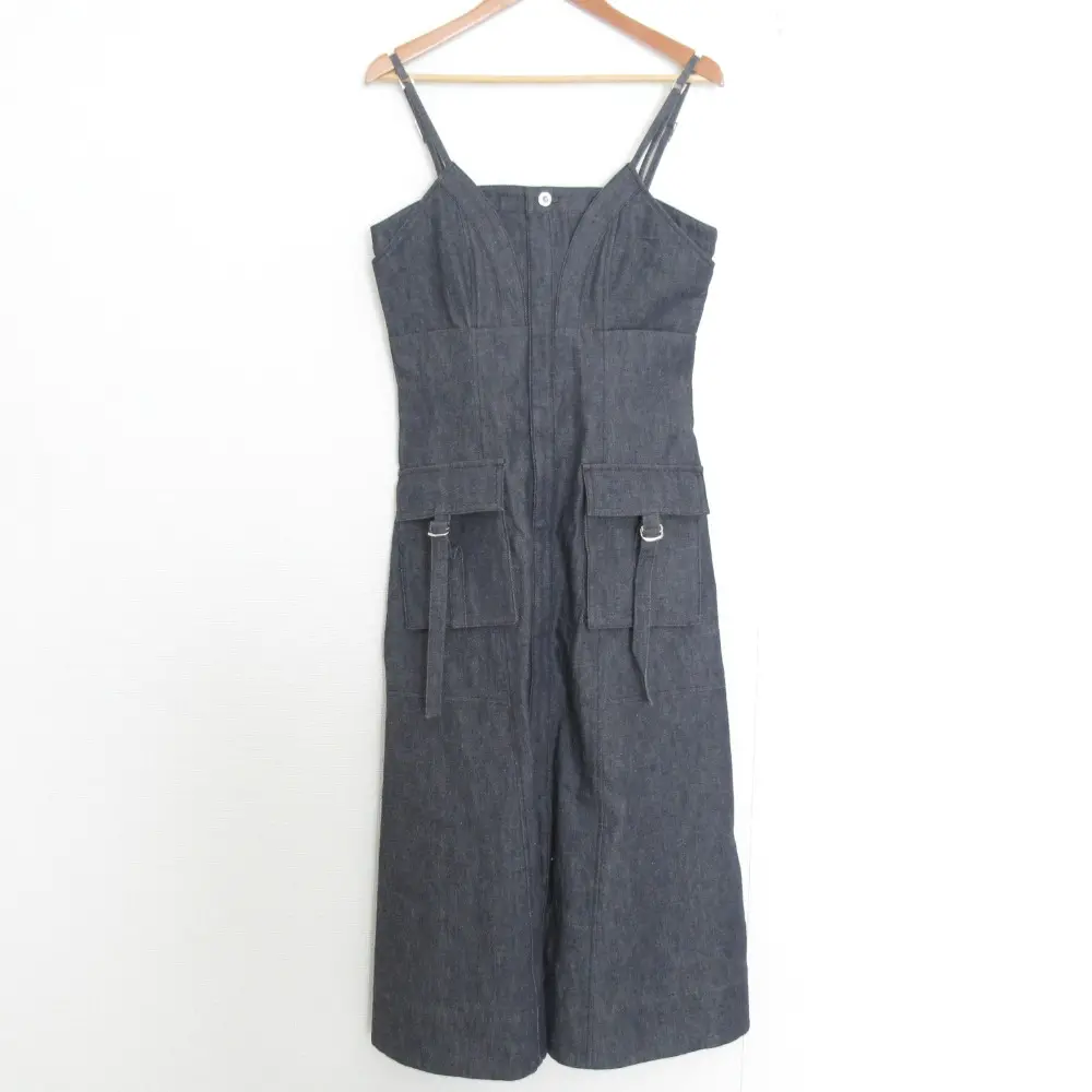 UNITED TOKYO ユナイテッドトウキョウ キャミドッキングデニムワンピース サイズ2 インディゴ