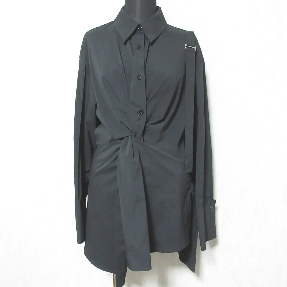 UNITED TOKYO ユナイテッドトウキョウ ツイストデザインシャツ 141201001 サイズF ブラック