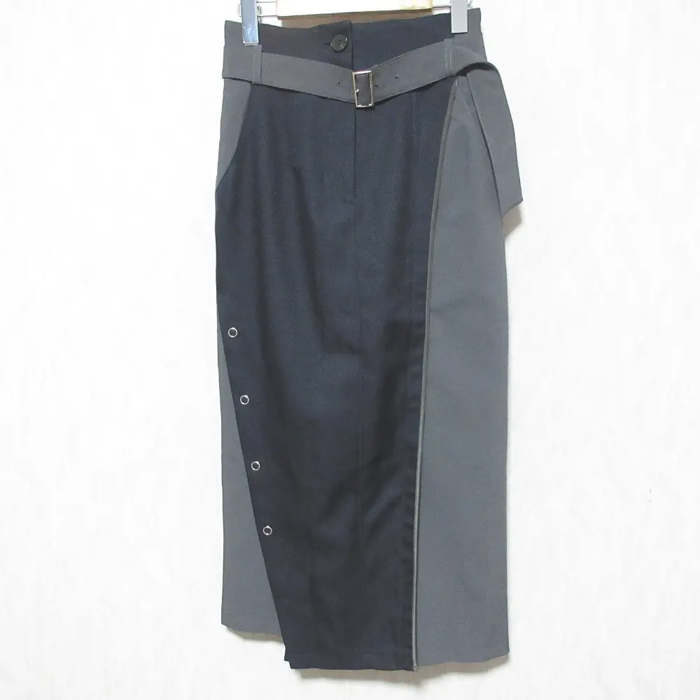 UNITED TOKYO ユナイテッドトウキョウ レイヤードカラータイトスカート 143144014 サイズ3 ネイビー グレー