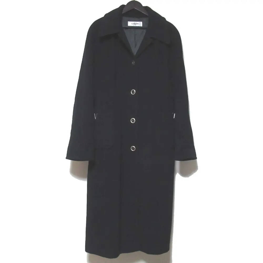 VALENTINO GARAVANI ヴァレンティノガラヴァーニ CARISMA バージンウール ロングコート I50サイズ ブラック