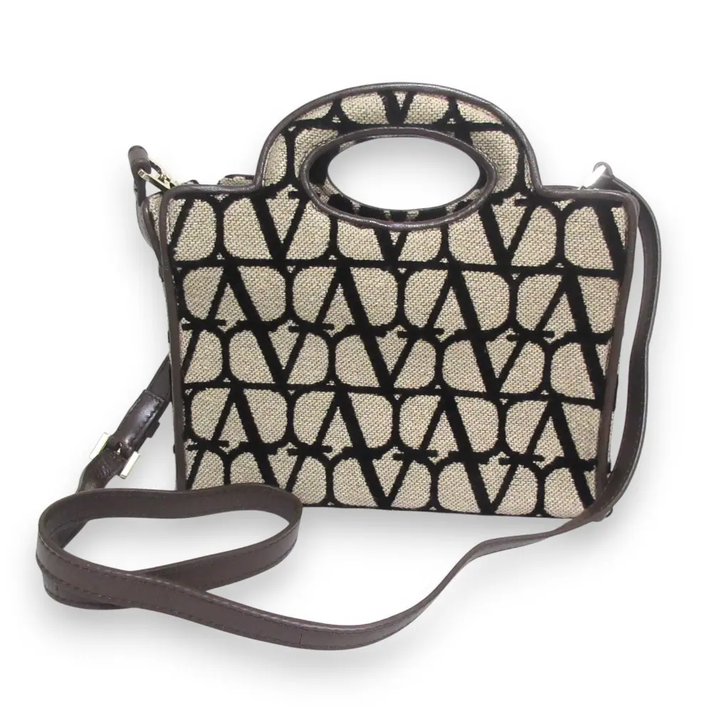 VALENTINO ヴァレンティノガラヴァーニ ル トロワジエーム トワル イコノグラフ ミニハンドバッグ ショルダーバッグ