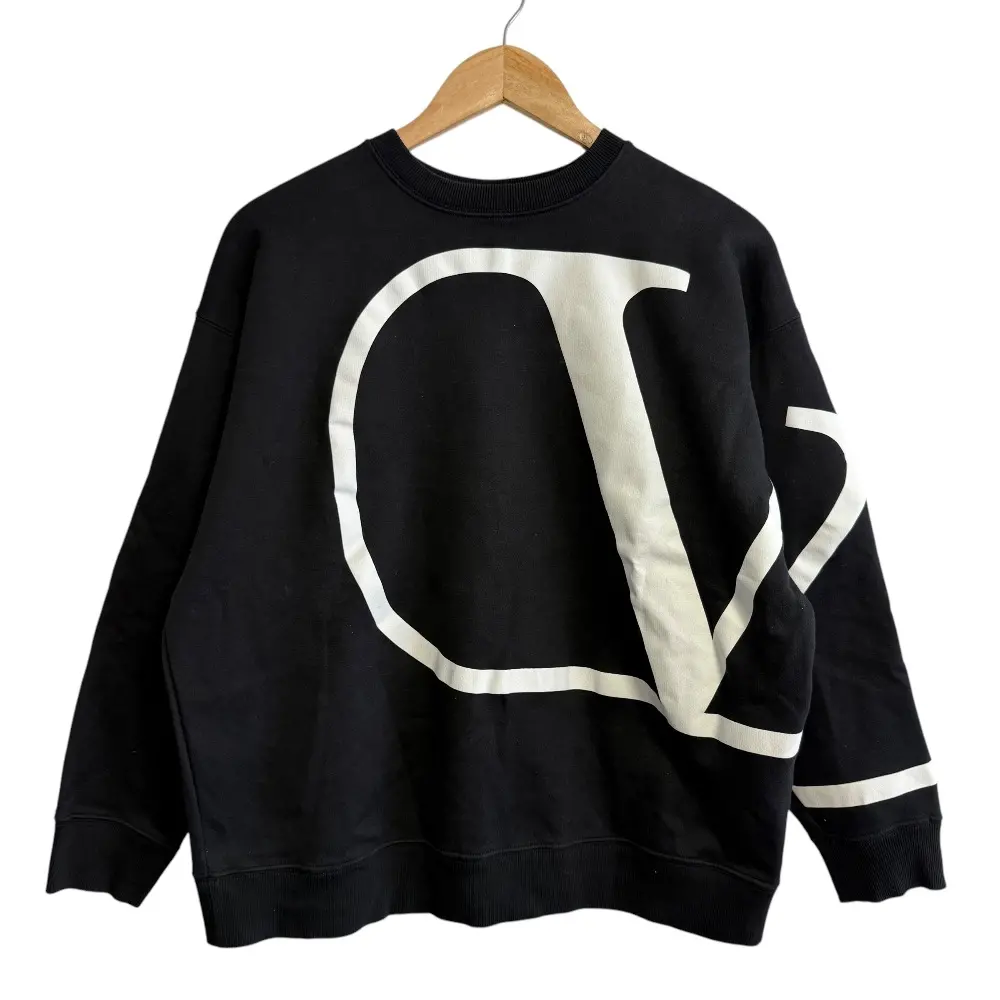 VALENTINO ヴァレンティノ Vロゴ 長袖 クルーネック スウェット