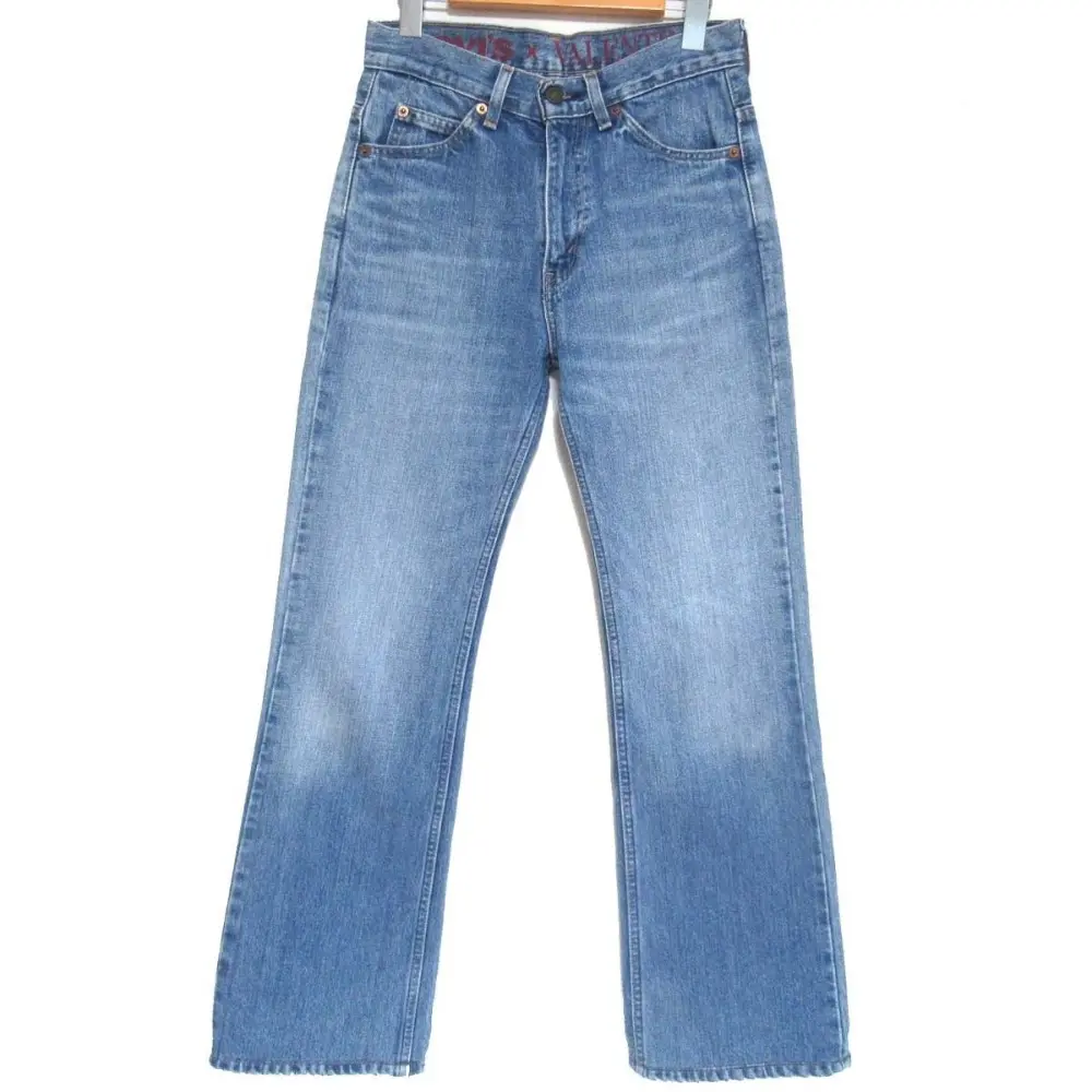 21SS VALENTINOxLEVI'S ヴァレンティノ リーバイス 世界517本限定 RE EDITION 517 オレンジタブ ブーツカット デニムパンツ 27 ブルー