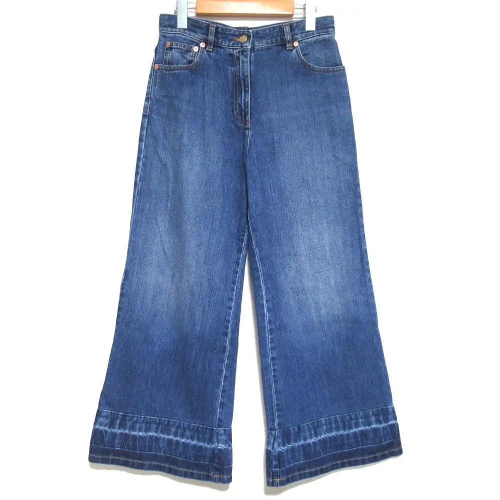 22AW VALENTINO ヴァレンティノ ワイドデニムパンツ ジーンズ W27 インディゴブルー