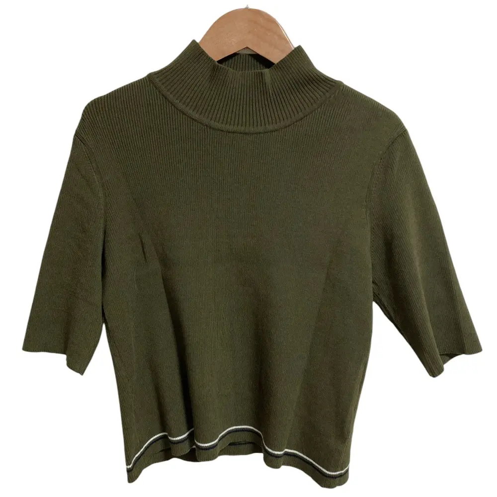 FOXEY NEWYORK フォクシーニューヨーク 花より男子コレクション Knit Assembly Top ニットカットソー 43836 サイズ42 カーキ