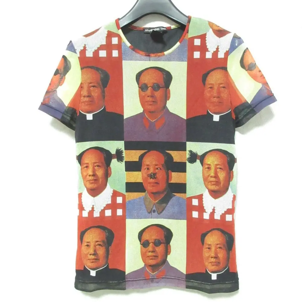 VIVIENNE TAM ヴィヴィアンタム 毛沢東 パワーネット トップス 半袖 カットソー 1 マルチカラー