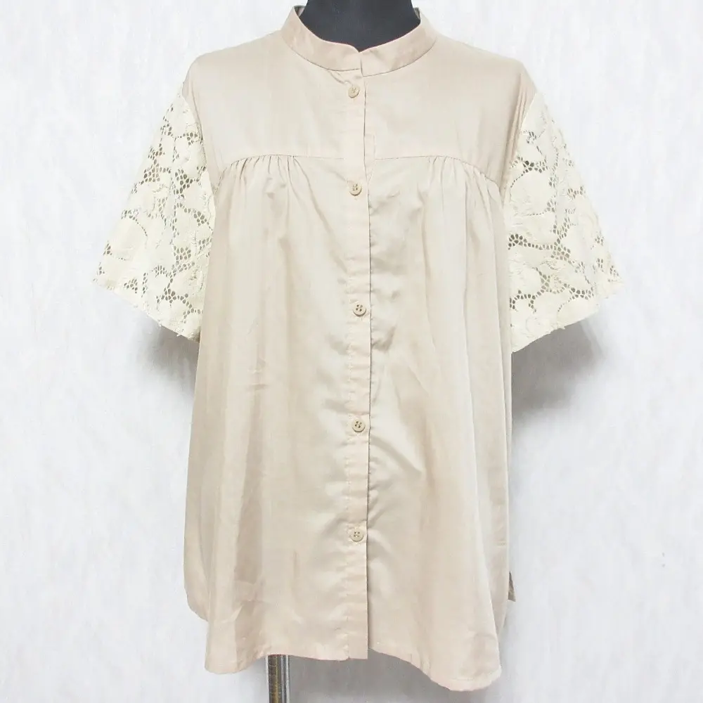 VIVIENNE TAM ヴィヴィアンタム パワーネット フラワーシャツ ブラウス