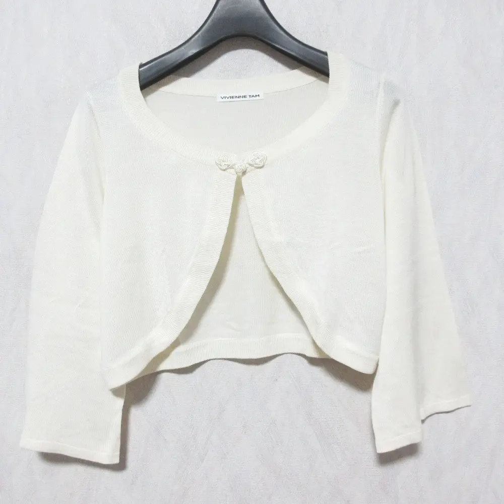 VIVIENNE TAM ヴィヴィアンタム チャイナボタン シルク ショート丈