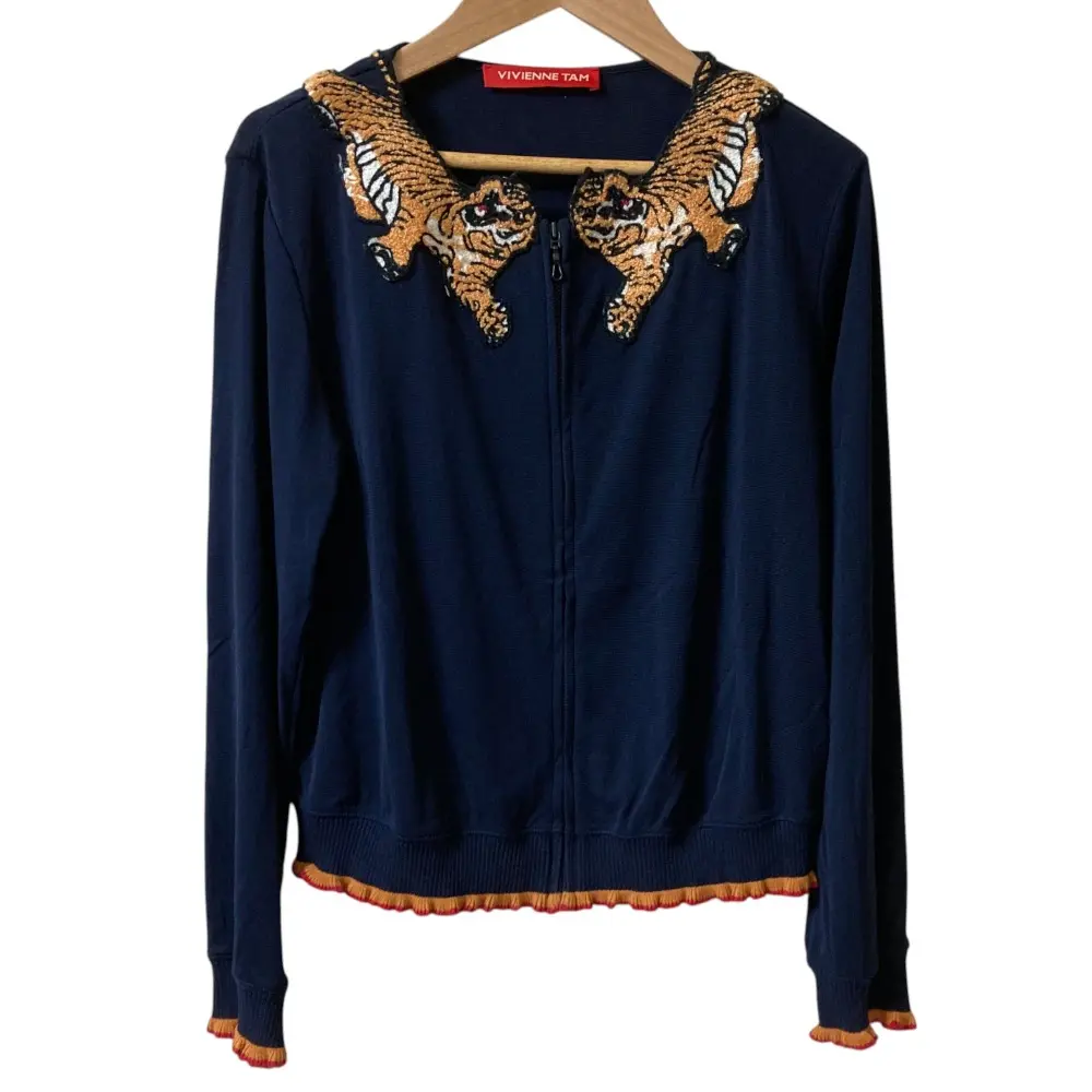 VIVIENNE TAM ヴィヴィアンタム 虎刺繍 パワーネットブルゾン