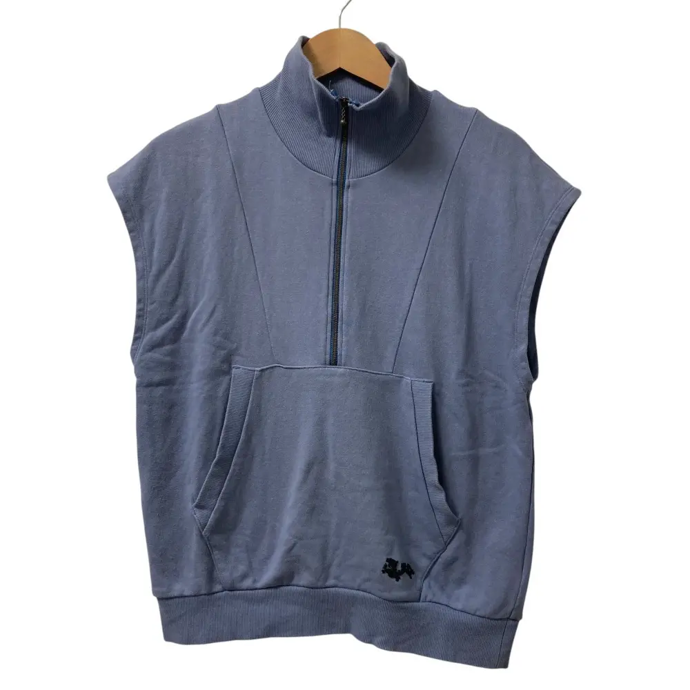VIVIENNE TAM ヴィヴィアンタム ZIP UP NO SLEEVE SWEAT プルオーバー ベスト 13275861 サイズ38 ブルー