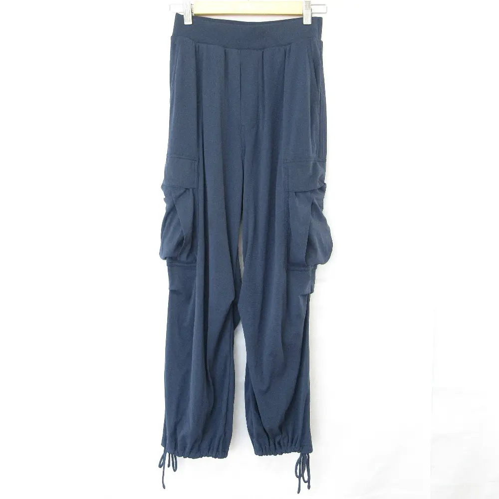 24SS VIVIENNE TAM ヴィヴィアンタム SOLID STRETCH NETTING PANTS パワーネット カーゴパンツ 14176331 サイズ38 ネイビー