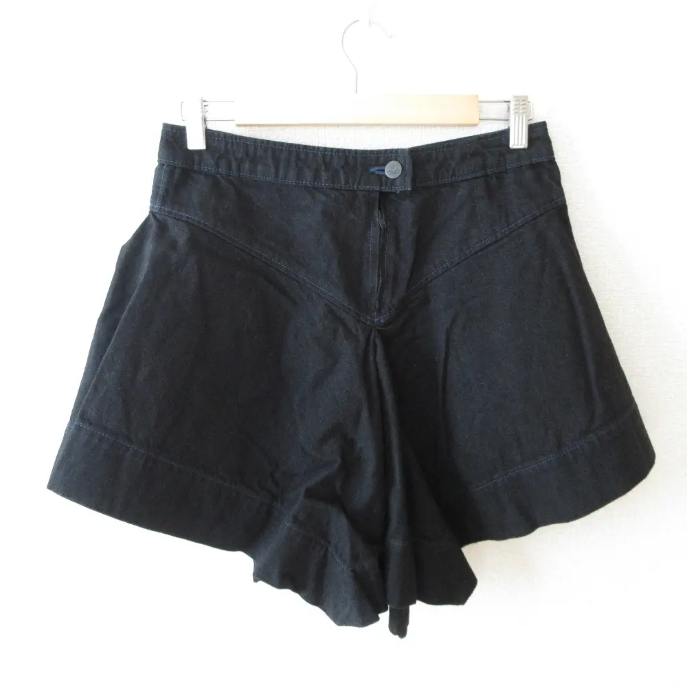 Vivienne westwood RED LABEL ヴィヴィアンウエストウッドレッドレーベル 変形 フレア デニム ミニスカート 2 ブラック