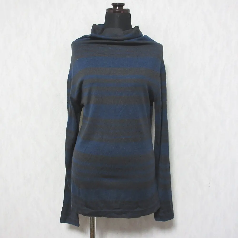 vivivenne Westwood red label ヴィヴィアンウエストウッドレッドレーベル ボーダー ハイネック ニット カットソー 2 ネイビー系