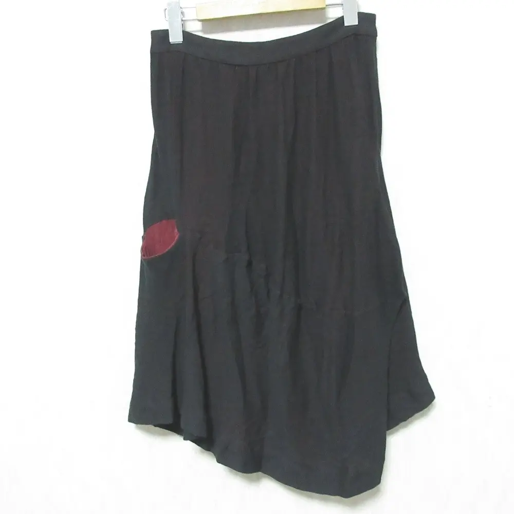 Vivienne Westwood RED LABEL ヴィヴィアンウエストウッドレッドレーベル アシンメトリー イレヘム ミディスカート 2 ブラック