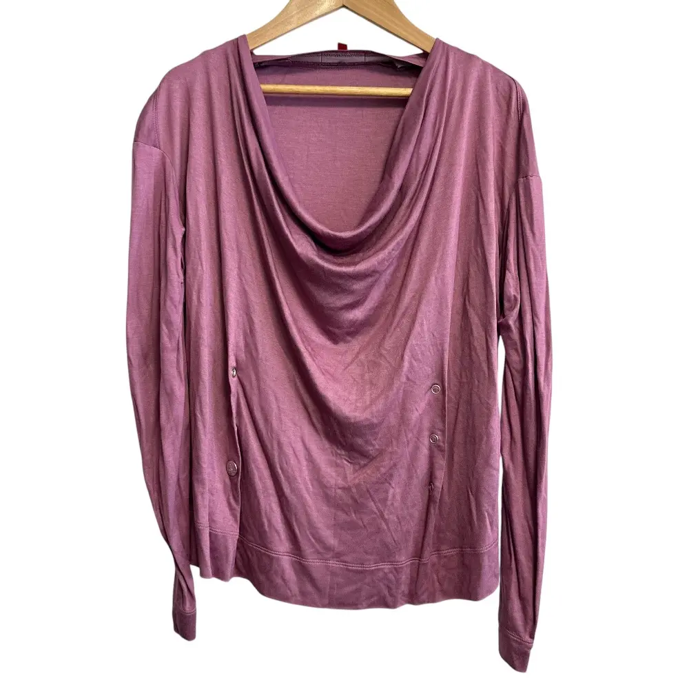 Vivienne Westwood RED LABEL ヴィヴィアンウエストウッドレッドレーベル オーブボタン 長袖 ドレープ カットソー 2 パープル