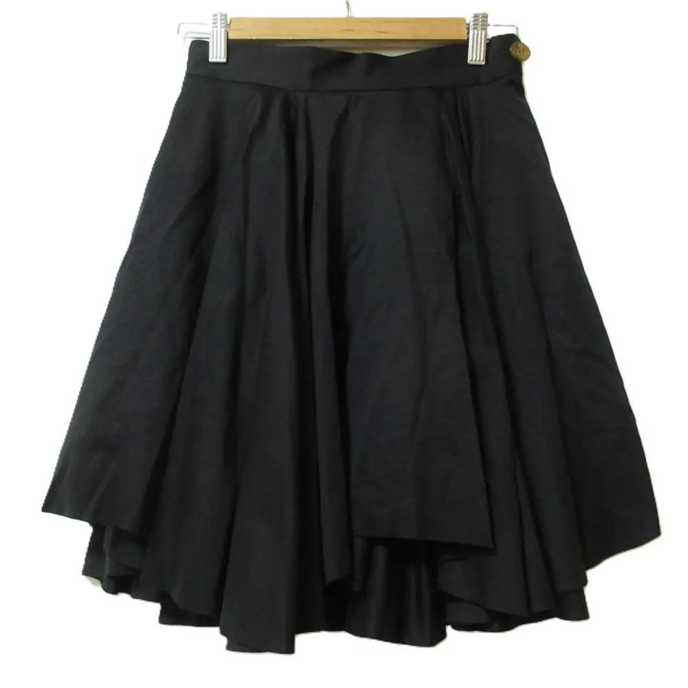 Vivienne Westwood RED LABEL ヴィヴィアンウエストウッドレッドレーベル オーブボタン ひざ丈 フレアスカート 1 ブラック
