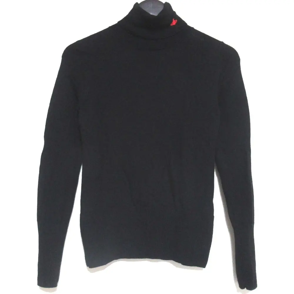 Vivienne Westwood Red Label ヴィヴィアンウエストウッド オーブ刺繍 長袖 タートルネック ニット セーター 1サイズ ブラック