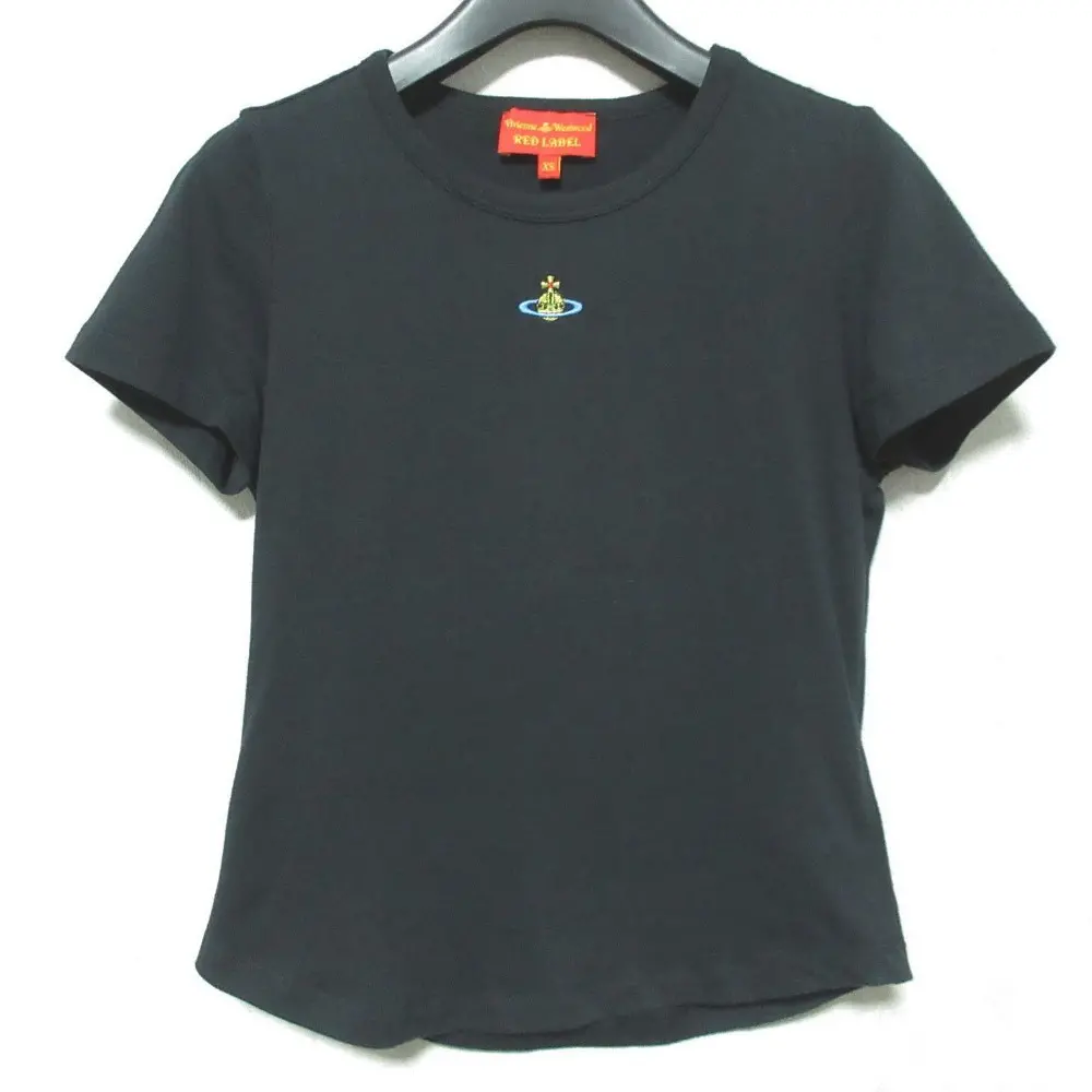 ヴィヴィアンウエストウッド レッドレーベル ORB刺繍 ショートスリーブカットソー Tシャツ 356-01-33003 XS ブラック