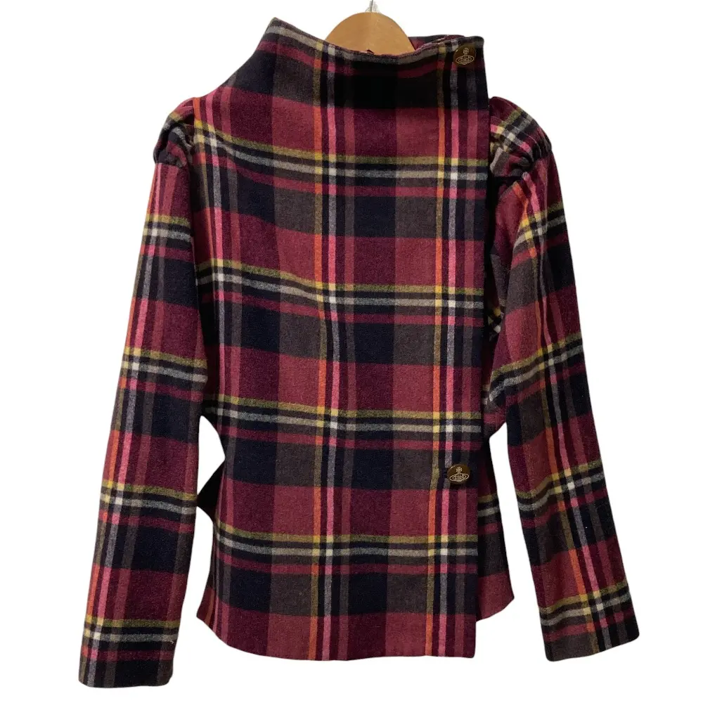 Vivienne Westwood RED LABEL ヴィヴィアンウエストウッド レッドレーベル チェック ウール ジャケット サイズM パープル