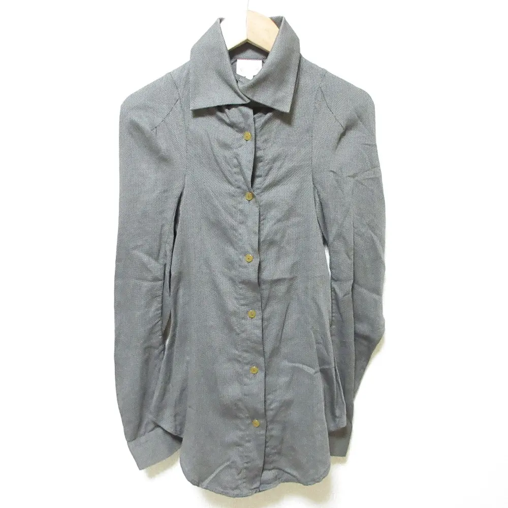 Vivienne Westwood ヴィヴィアンウエストウッド チェック柄 長袖 シャツ ブラウス UK10 グレー