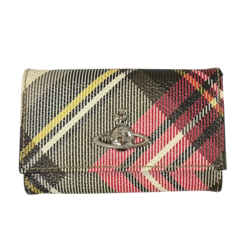 Vivienne Westwood ヴィヴィアンウエストウッド DERBY チェック柄 オーブ キーケース マルチカラー
