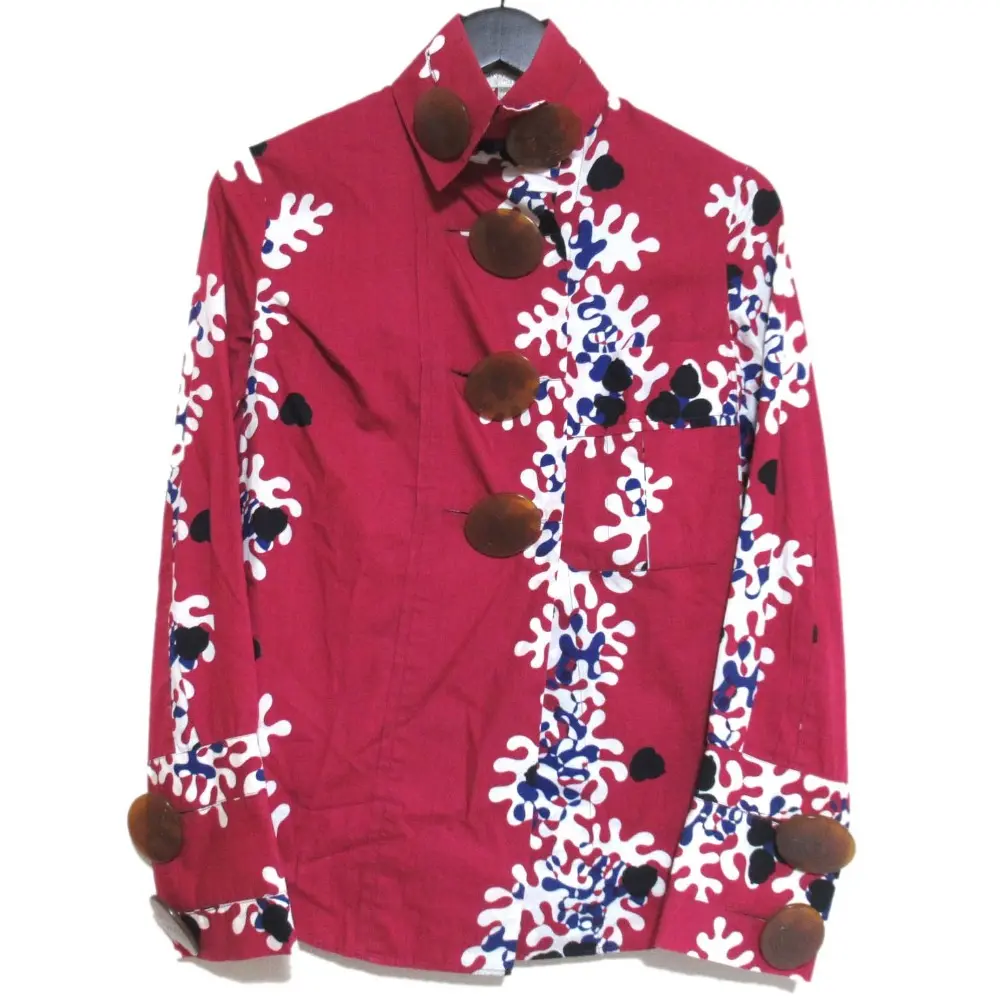 初期 Vivienne Westwood ヴィヴィアンウエストウッド ヴィンテージ デカオーブボタン シャツ ブラウス UK10／US6 パープル系