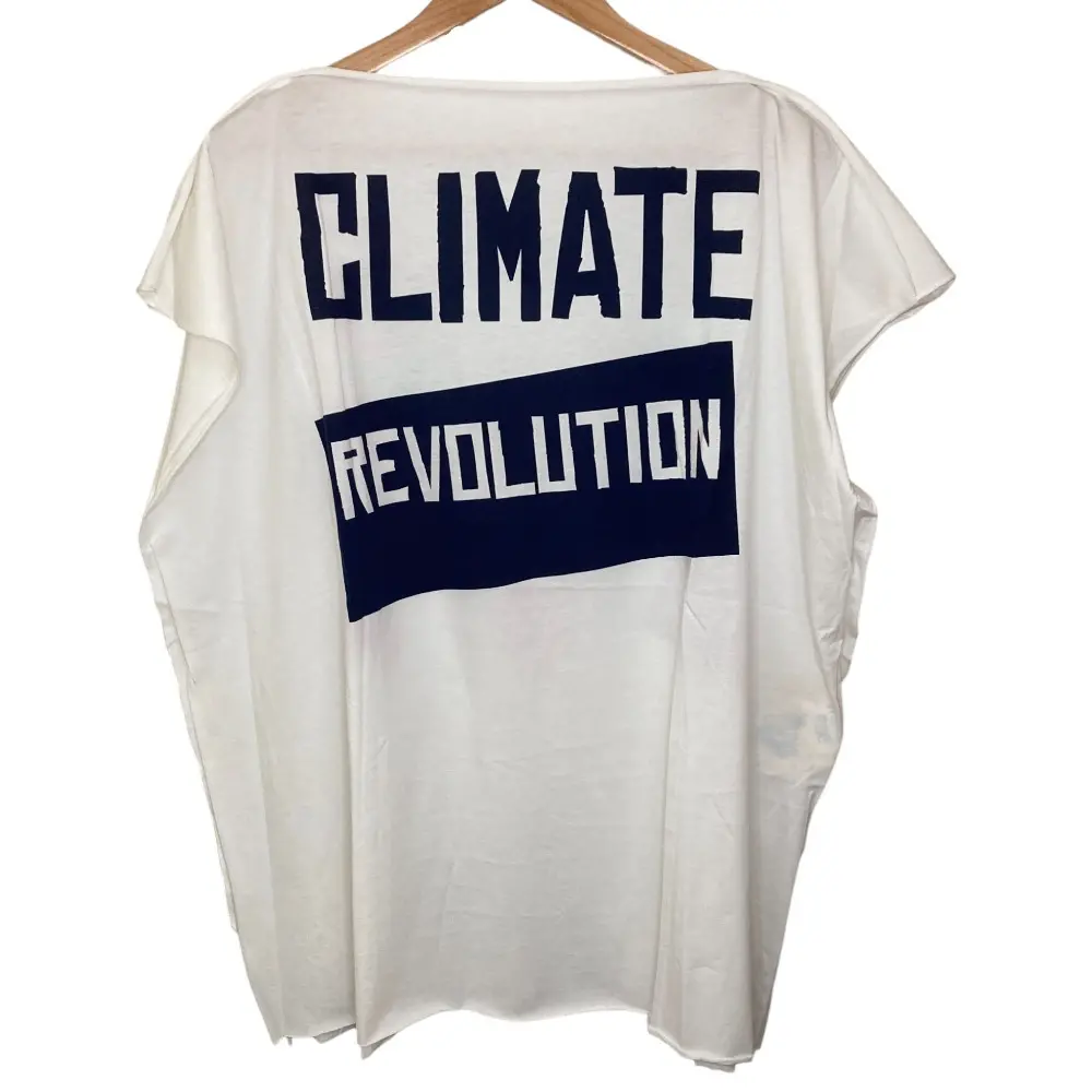 Vivienne Westwood WORLDS END ヴィヴィアンウエストウッド CLIMATE REVOLUTION スクエア Tシャツ ホワイト 