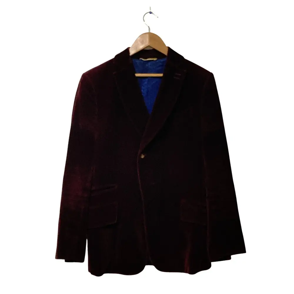 Vivienne Westwood ヴィヴィアンウエストウッド ベロア テーラード ジャケット サイズ46 ボルドー