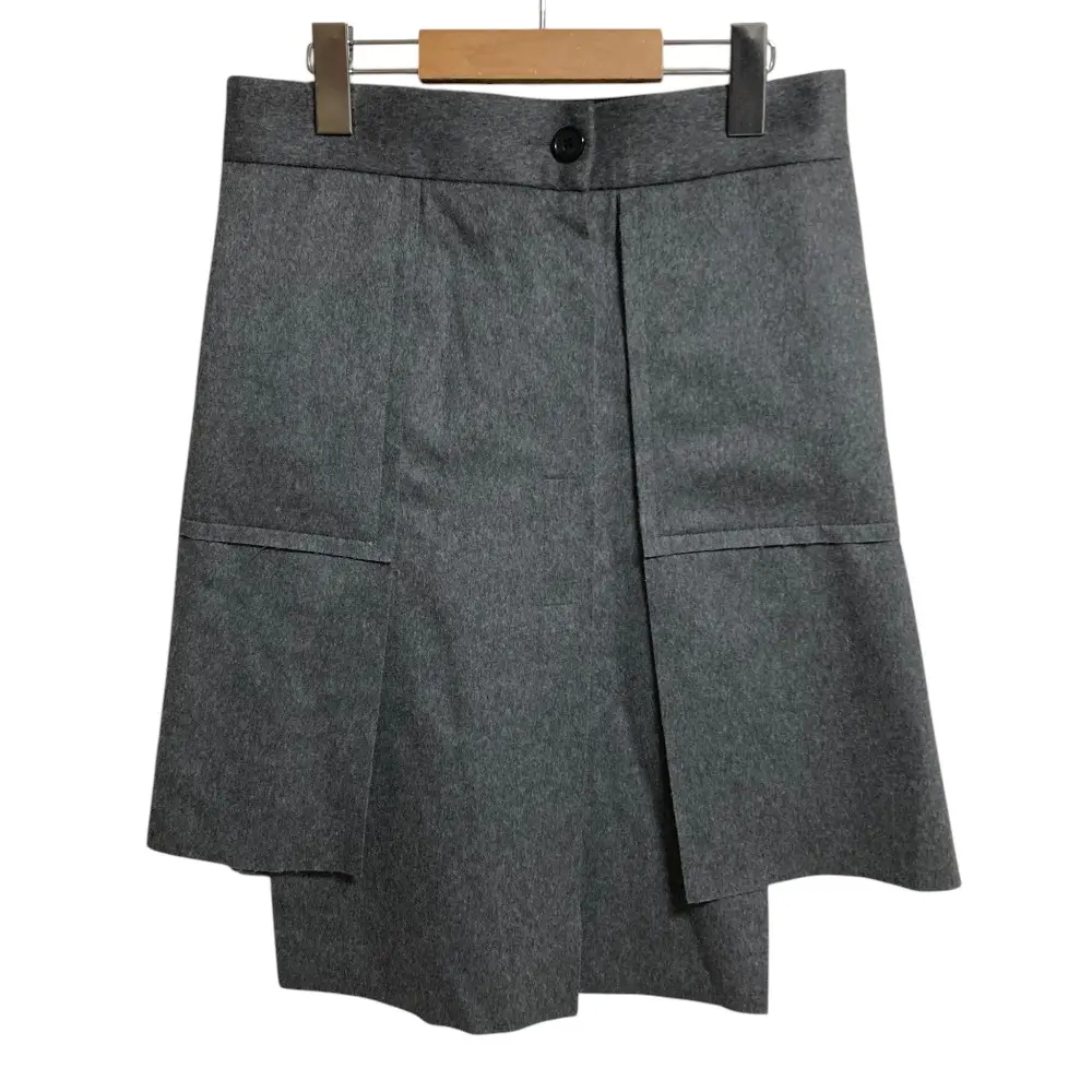 Vivienne Westwood ヴィヴィアンウエストウッド ウール パネル スカート サイズ40 グレー