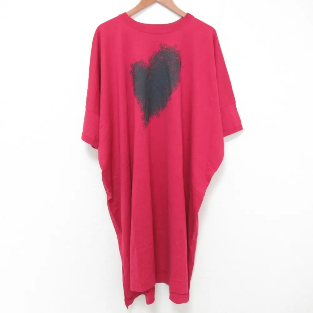 Vivienne Westwood ヴィヴィアンウエストウッドレッドレーベル ハートオーブプリント ワンピース 16-12-521028 M  ピンク