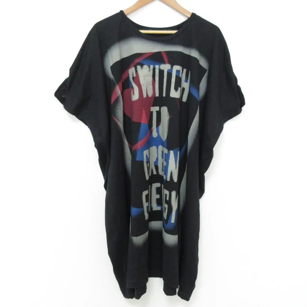 Vivienne Westwood choice ヴィヴィアンウエストウッドレッドレーベル ワイドカットソー チュニック 17-12-501006 2 ブラック