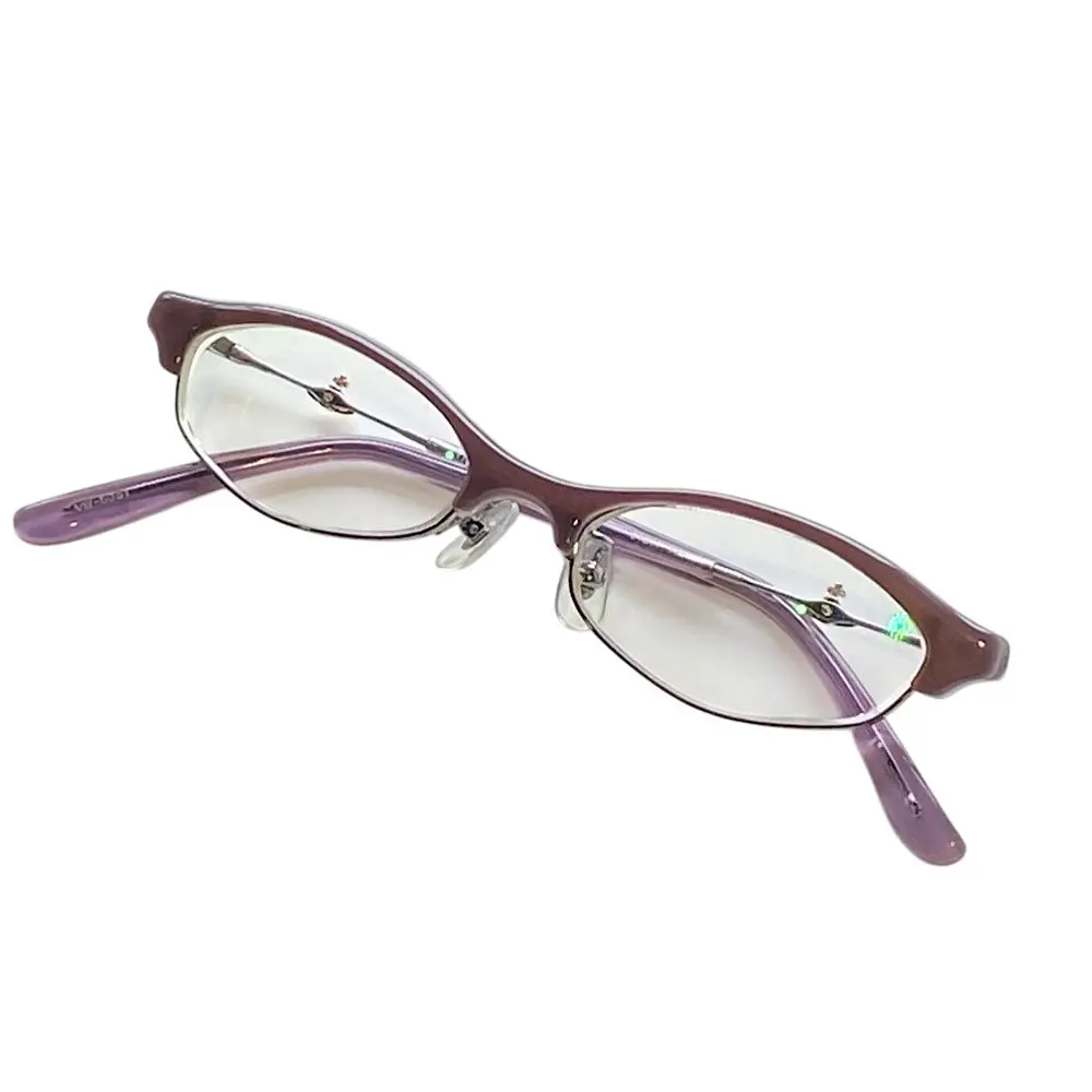 Vivienne Westwood ヴィヴィアンウエストウッド ブローデザイン オーバル 眼鏡 メガネ VW-5051 51□17-145 ブラウンパープル