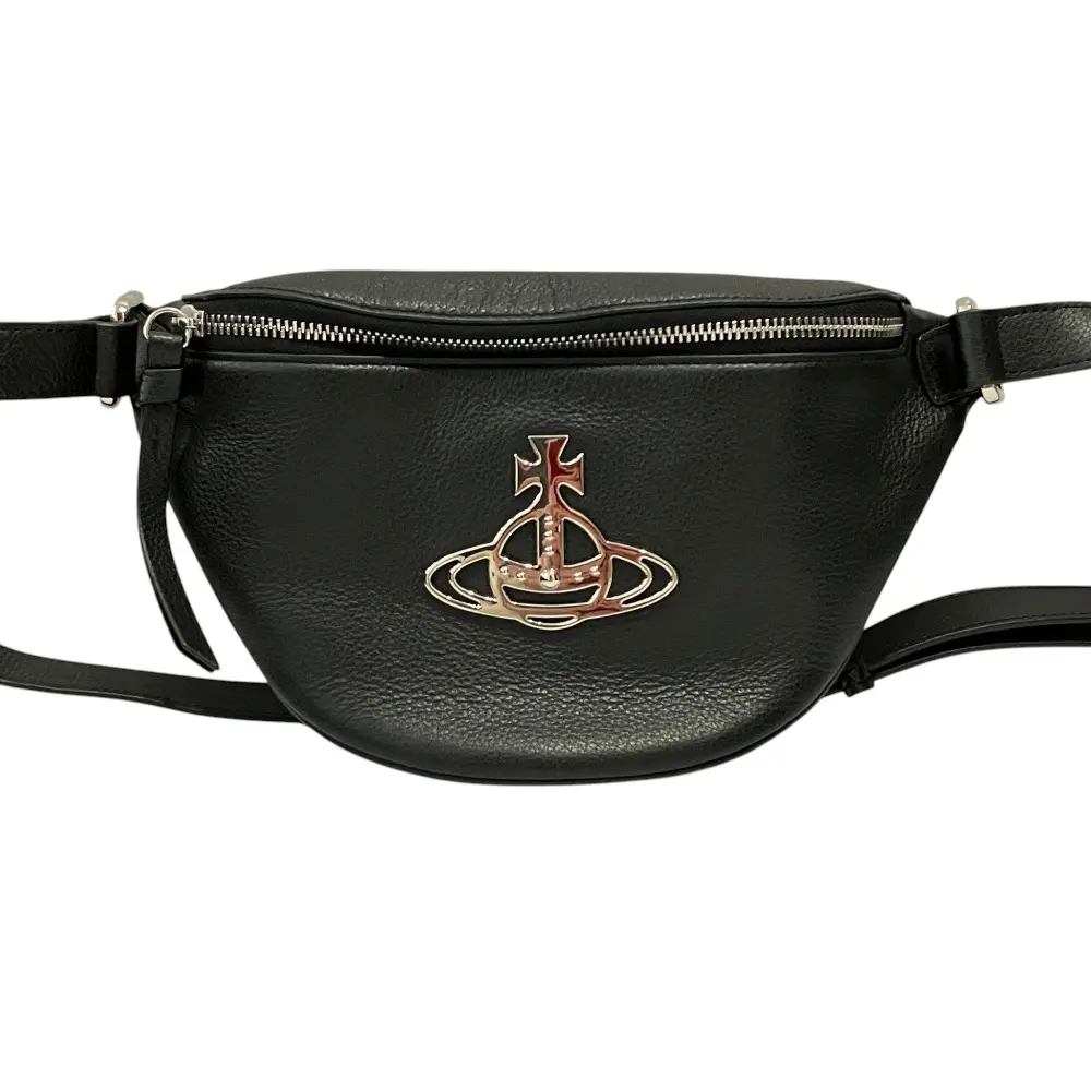 Vivienne Westwood ヴィヴィアンウエストウッド オーブ レザー ボディバッグ ブラック