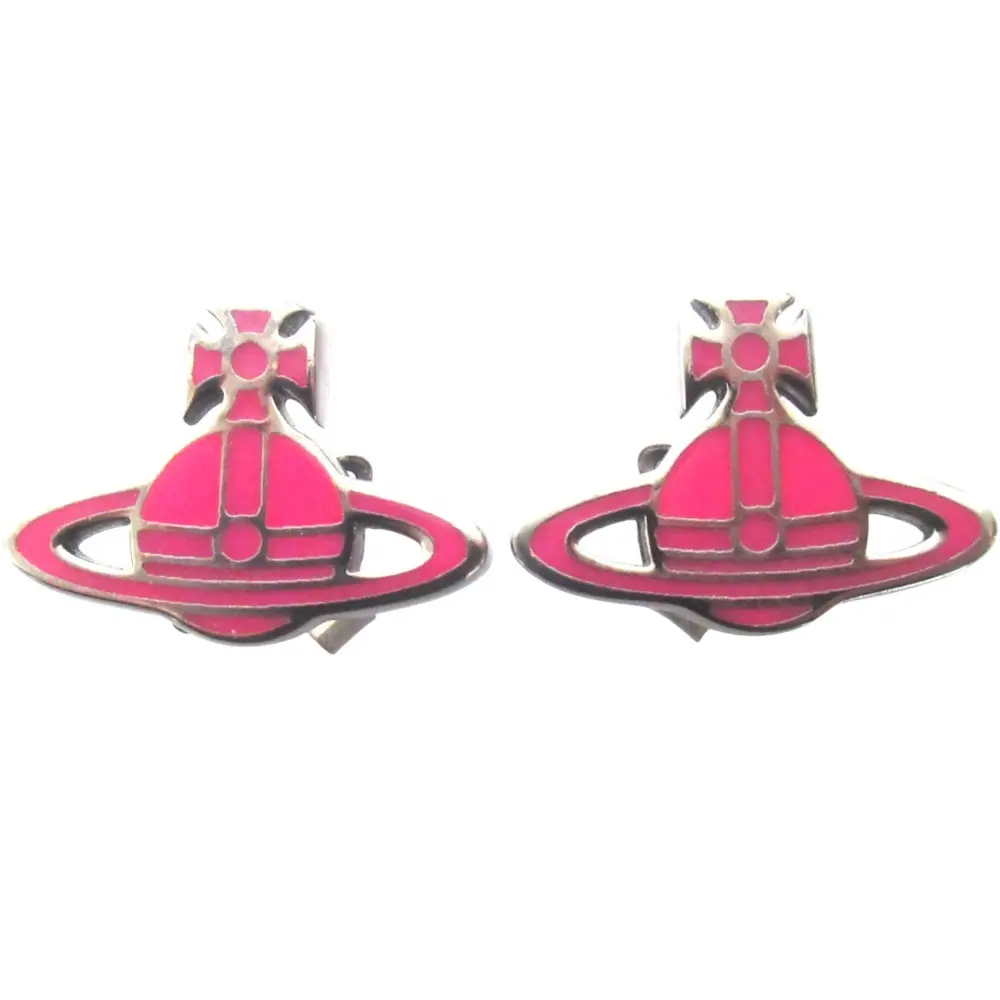 Vivienne Westwood ヴィヴィアンウエストウッド スタッド オーブピアス ピンク シルバーカラー
